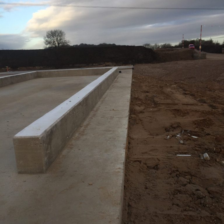 Completed concrete works by LLT Civils